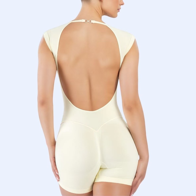 Yoga Fitness Wear - HISTELLO Impact Short Sleeve One Piece