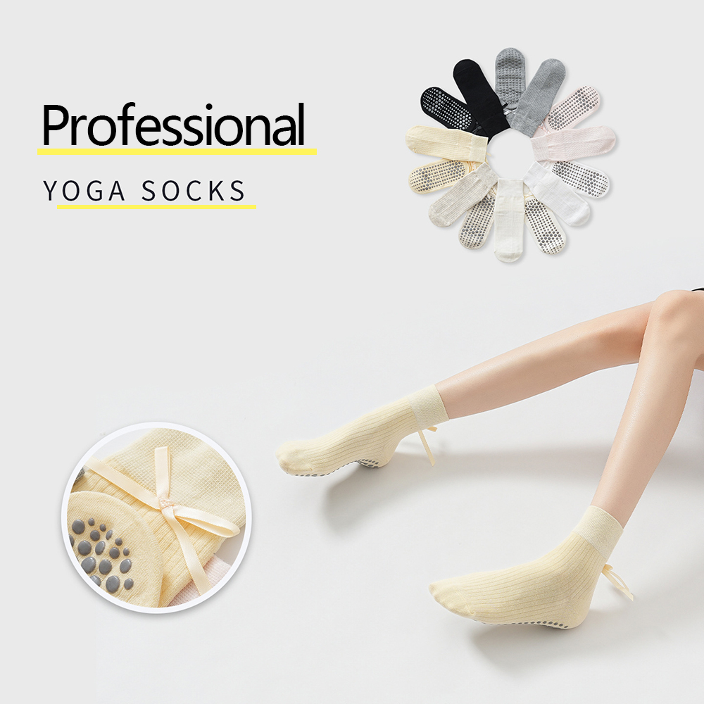 Yoga & Fitness Center - Cute Bowknot Yoga Socks Girls Sweet
