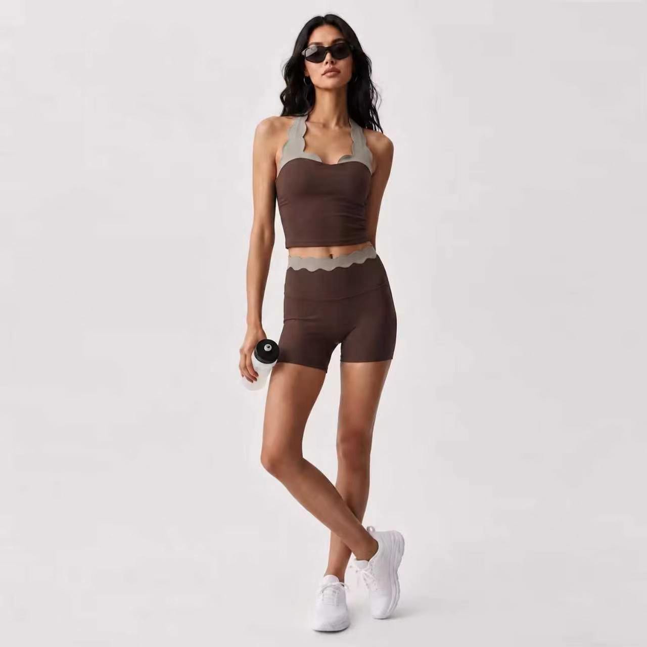 Women 2‑Piece Yoga Outfit Two‑ - Yoga Fitness Set 评论和价格