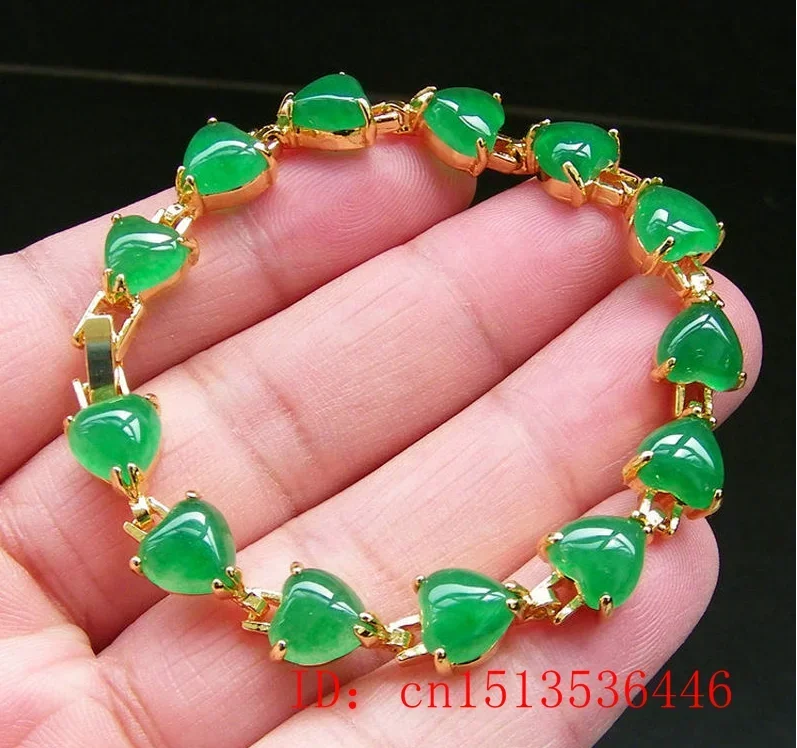 Natural Green Jade Agate LOVE  - Yoga & Fitness Center 评论和价格