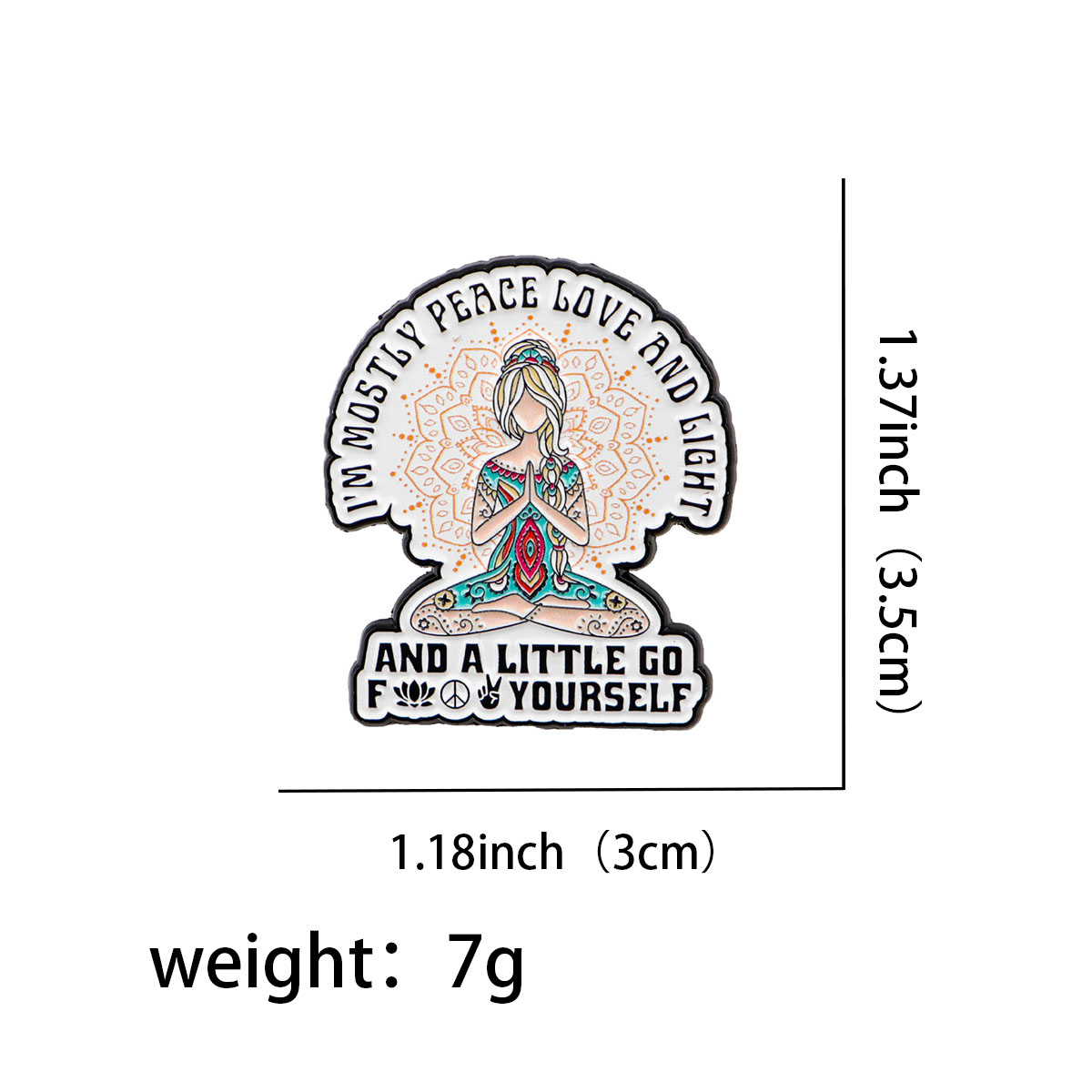 Funny Yoga Enamel Pins Humorou - Yoga Fitness Model 评论和价格