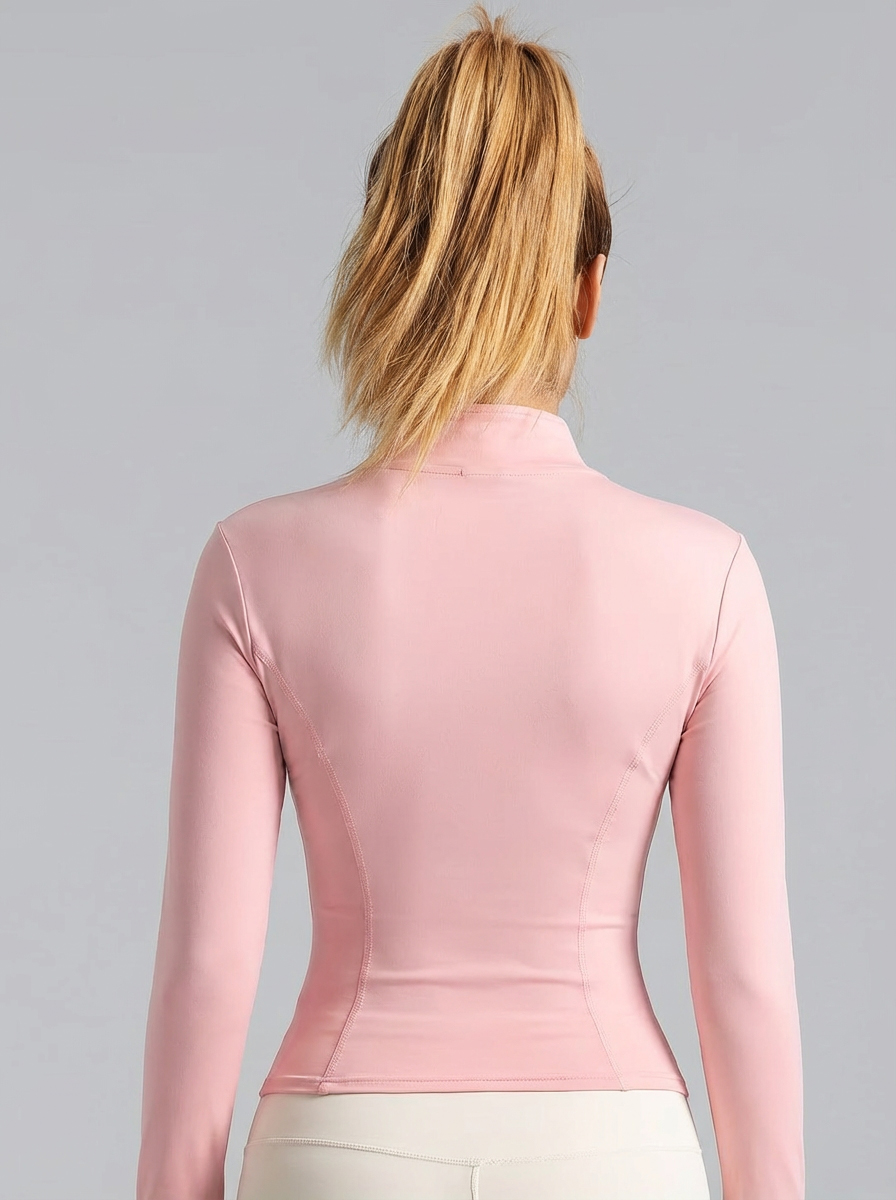 New Women Light Pink Yoga Coat - Yoga & Fitness Center 评论和价格