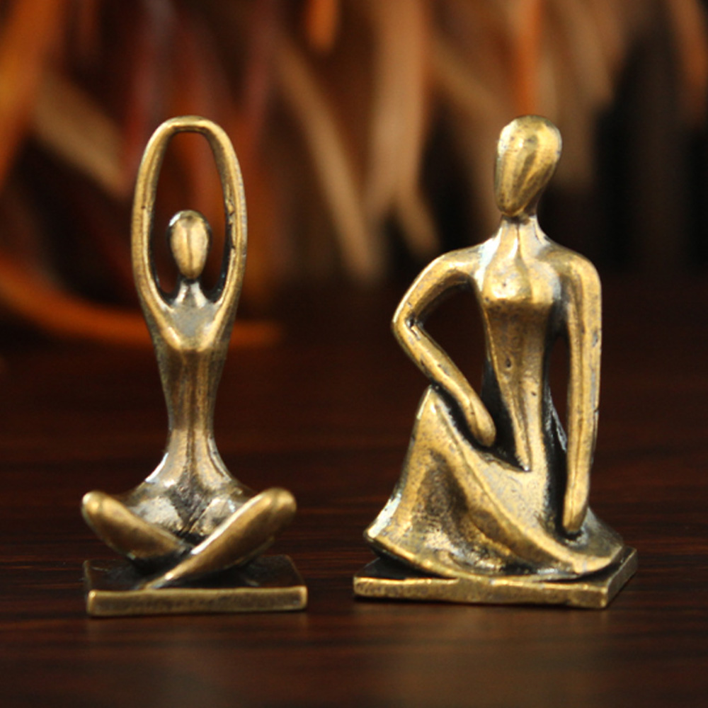 Nordic Style Brass Yoga Girl S - Yoga Fitness Model 评论和价格