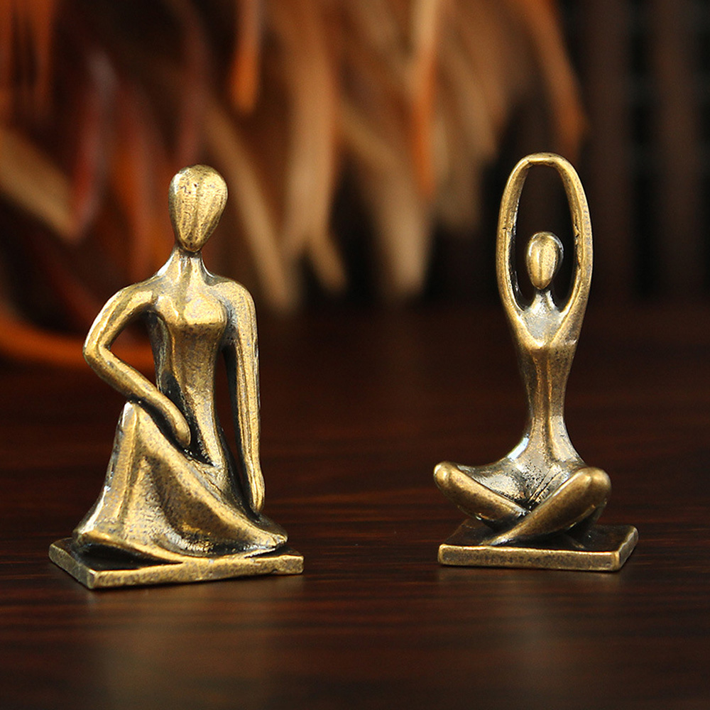 Nordic Style Brass Yoga Girl S - Yoga Fitness Model 评论和价格