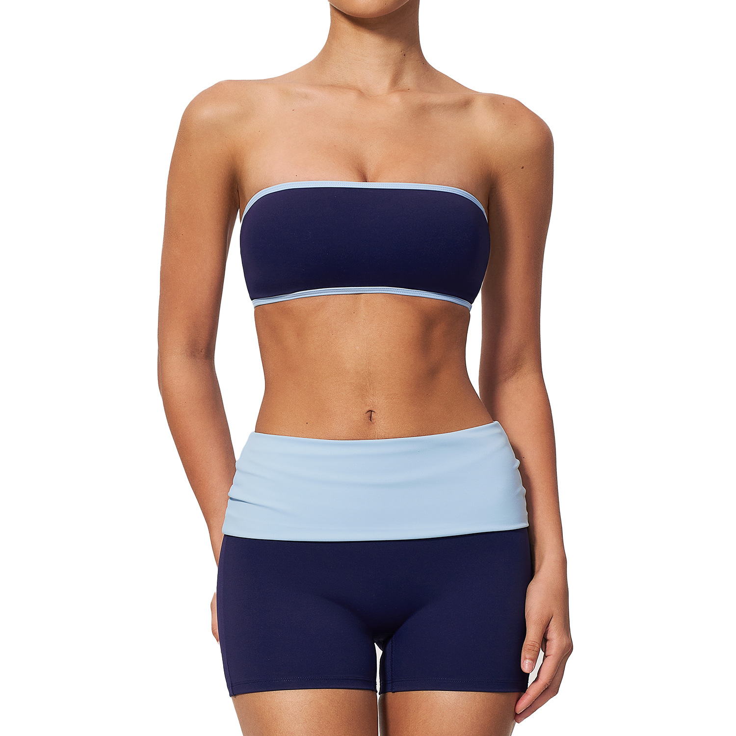 Women Nylon Two Piece Fitness  - Yoga Fitness Set 评论和价格