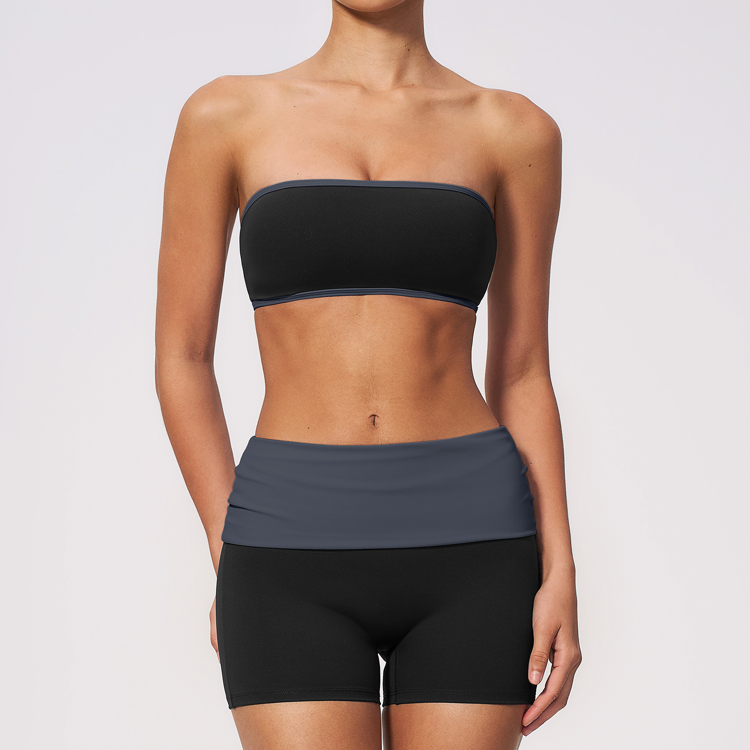 Women Nylon Two Piece Fitness  - Yoga Fitness Set 评论和价格