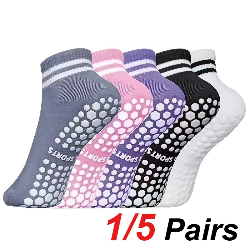 1/5 Pair Women's Silicone Anti - Yoga & Fitness Center 评论和价格
