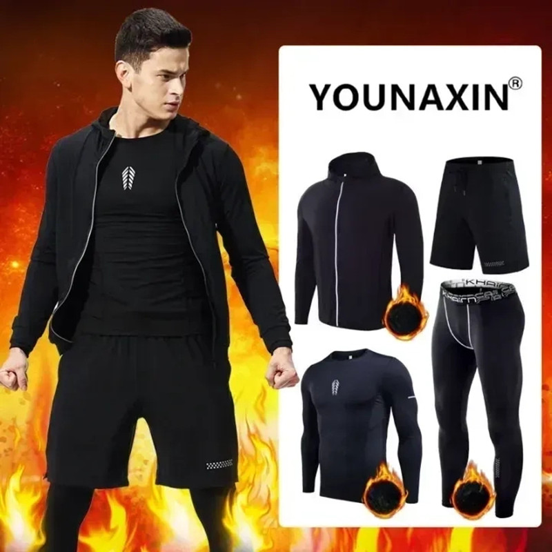 4-piece Men's Fitness Clothing - Yoga Fitness Set 评论和价格