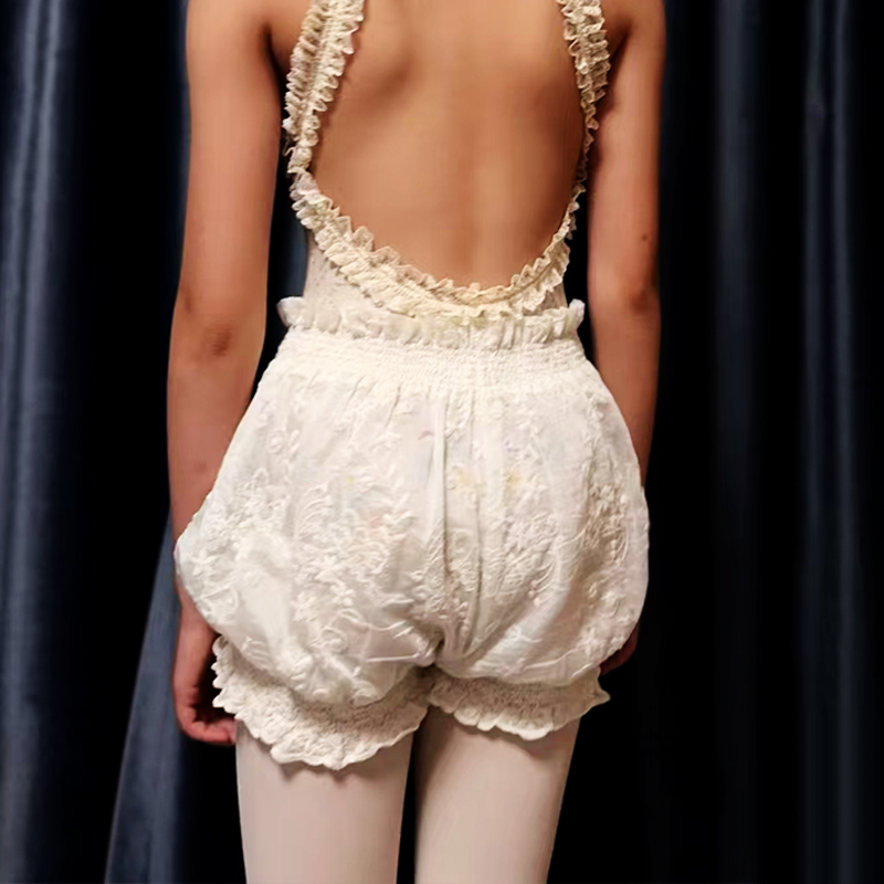 Ballet Dress Embroidered Short - Yoga Fitness Dress 评论和价格