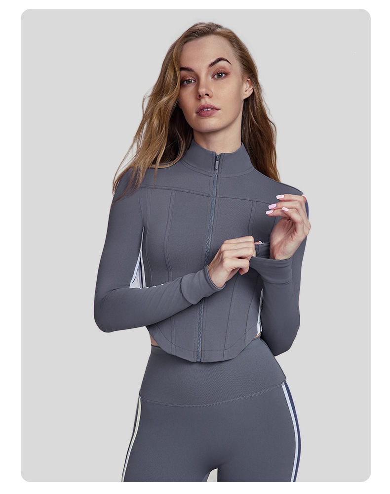 Women Striped Fall Workout Set - Yoga Fitness Set 评论和价格